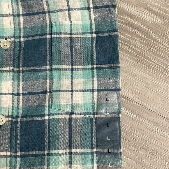 GAP | Standard Multi Color Short Sleeve Flannel | L - Picture 3 of 5